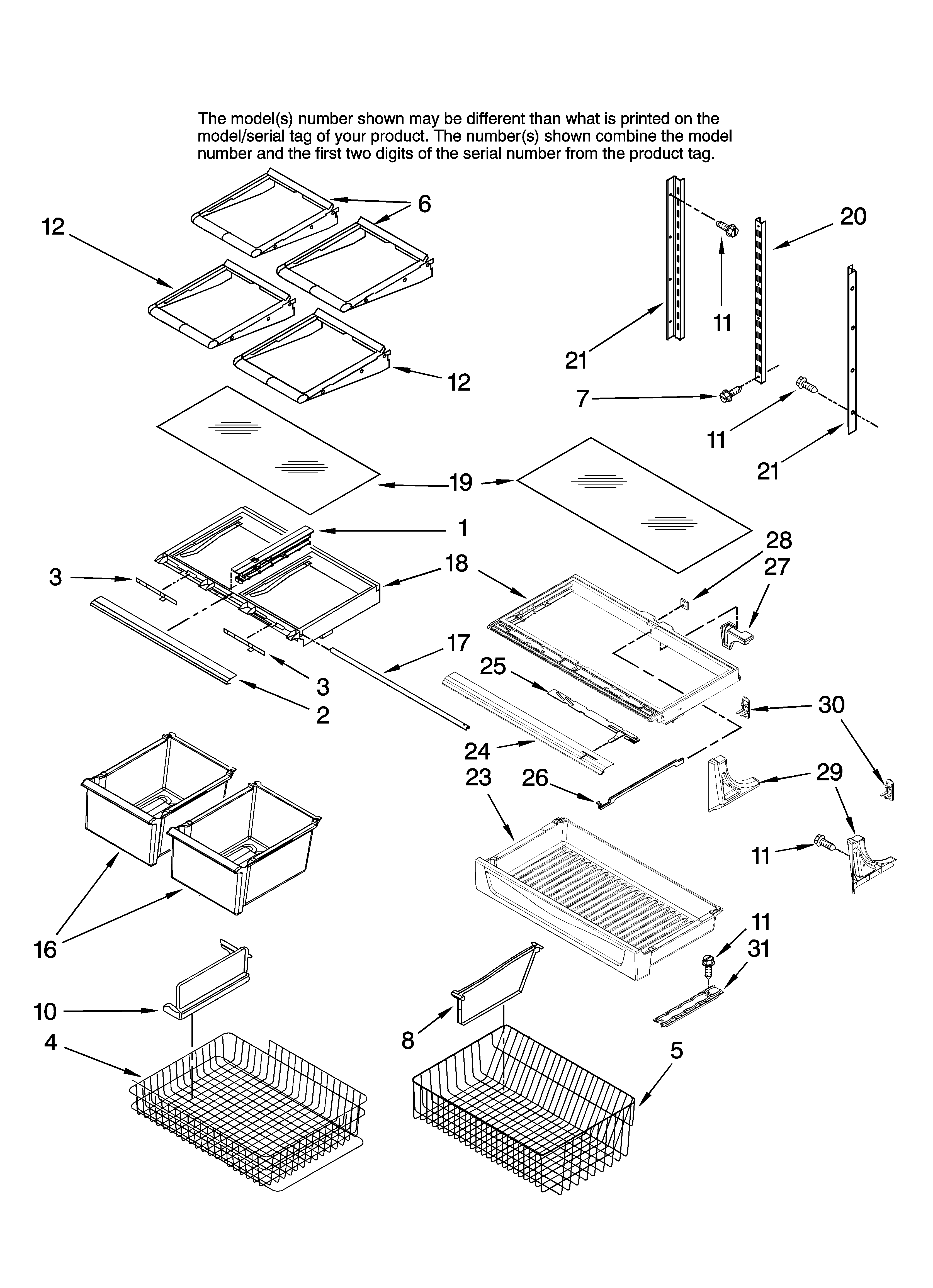 Shelf parts