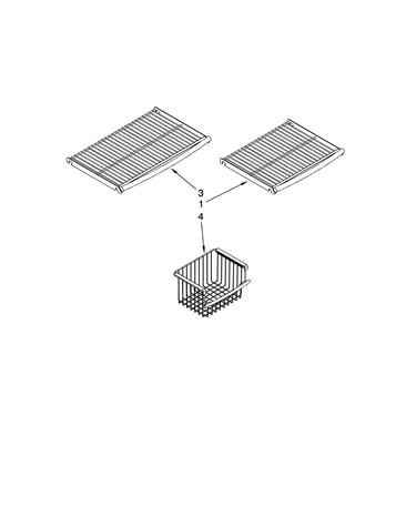Freezer shelf parts