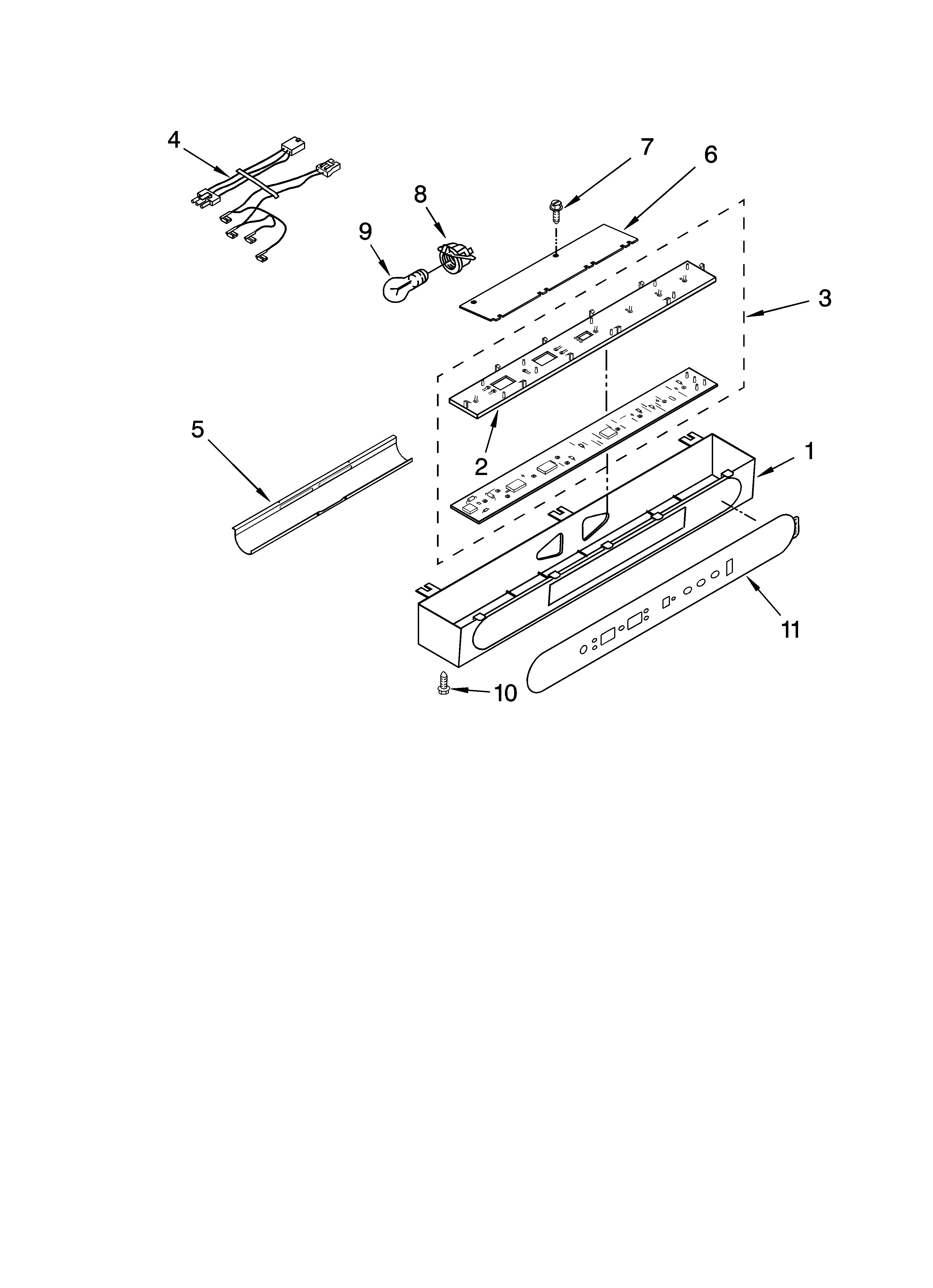 Control panel parts