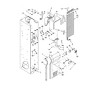 Thermador KBUDT4265E/04 freezer liner and air flow parts diagram