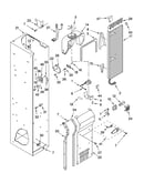Freezer liner and air flow parts