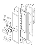Refrigerator door parts