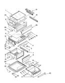 Refrigerator shelf parts