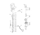 KitchenAid KSCK23FVBL00 motor and ice container parts diagram