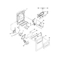 KitchenAid KSRK25FVBT01 dispenser front parts diagram
