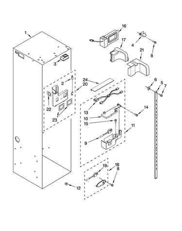 Refrigerator liner parts