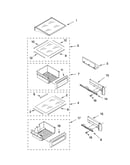 Refrigerator shelf parts
