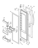 Refrigerator door parts
