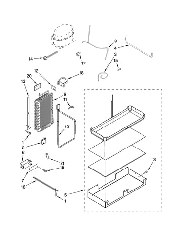 Lower unit and tube parts