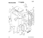 KitchenAid KUIC15NRTS2 cabinet liner and door parts diagram