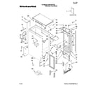 KitchenAid KUIC15PLTS2 cabinet liner and door parts diagram