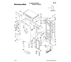 KitchenAid KUIC15PRTS2 cabinet liner and door parts diagram