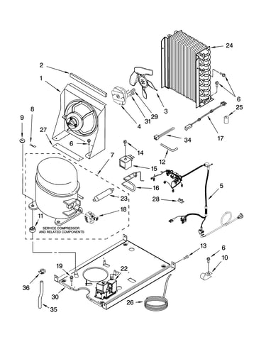 Unit parts, optional parts (not included)