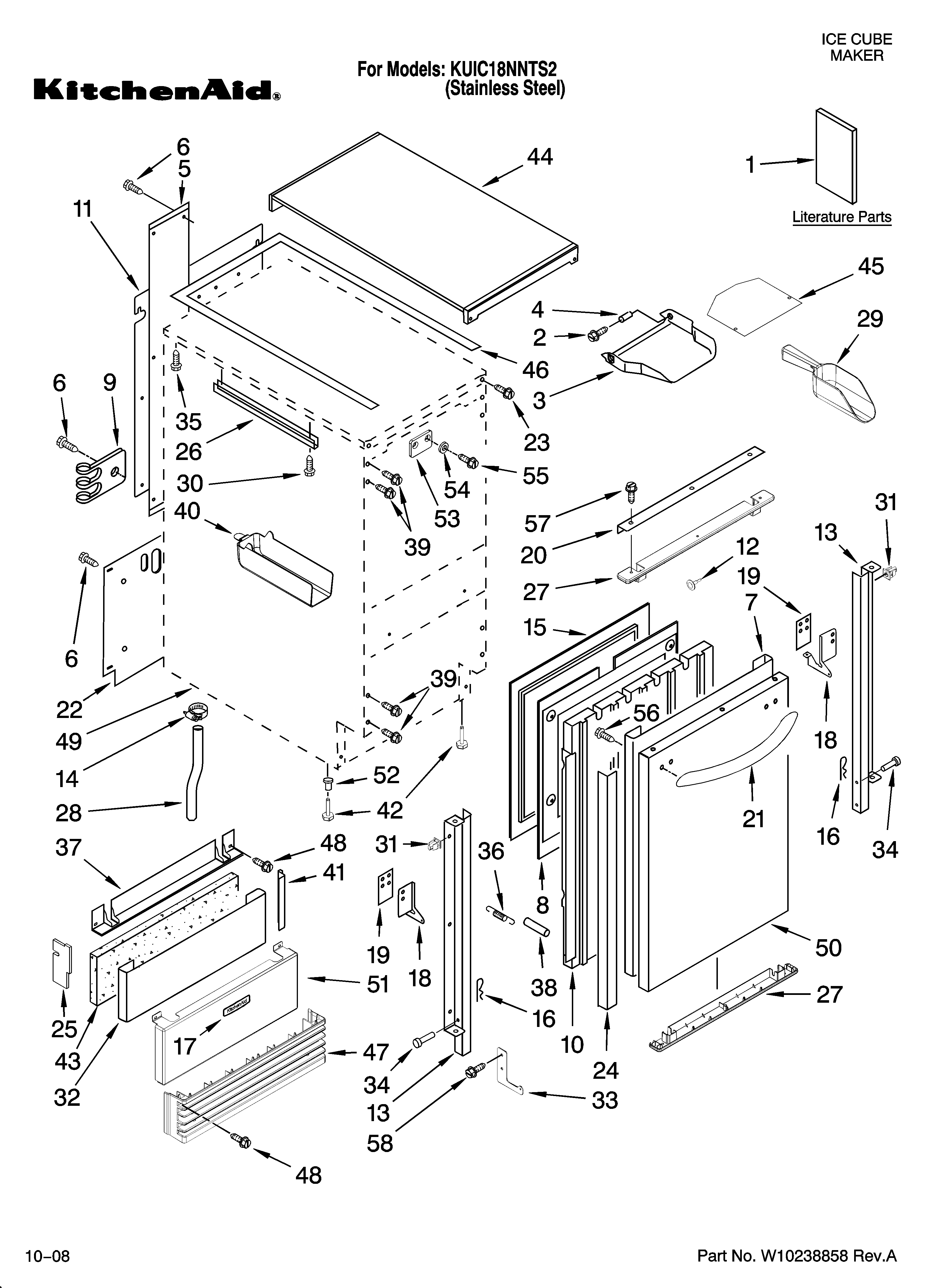 CABINET LINER AND DOOR PARTS