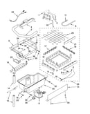 Evaporator, ice cutter grid and water parts