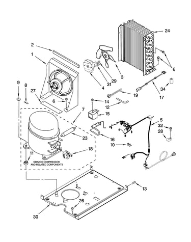 Unit parts, optional parts (not included)
