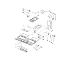 Whirlpool MH1170XSQ3 interior and ventilation parts diagram