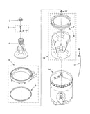 Agitator, basket and tub parts