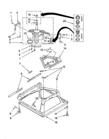 Machine base parts