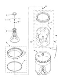 Agitator, basket and tub parts