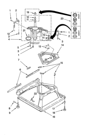 Machine base parts