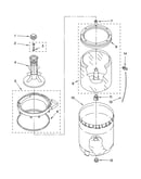 Agitator, basket and tub parts
