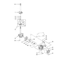 Roper RTW4440VQ0 brake, clutch, gearcase, motor and pump parts diagram