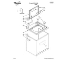Whirlpool WTW5790VQ0 top and cabinet parts diagram