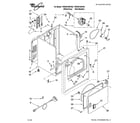 Whirlpool YWED5700VW0 cabinet parts diagram