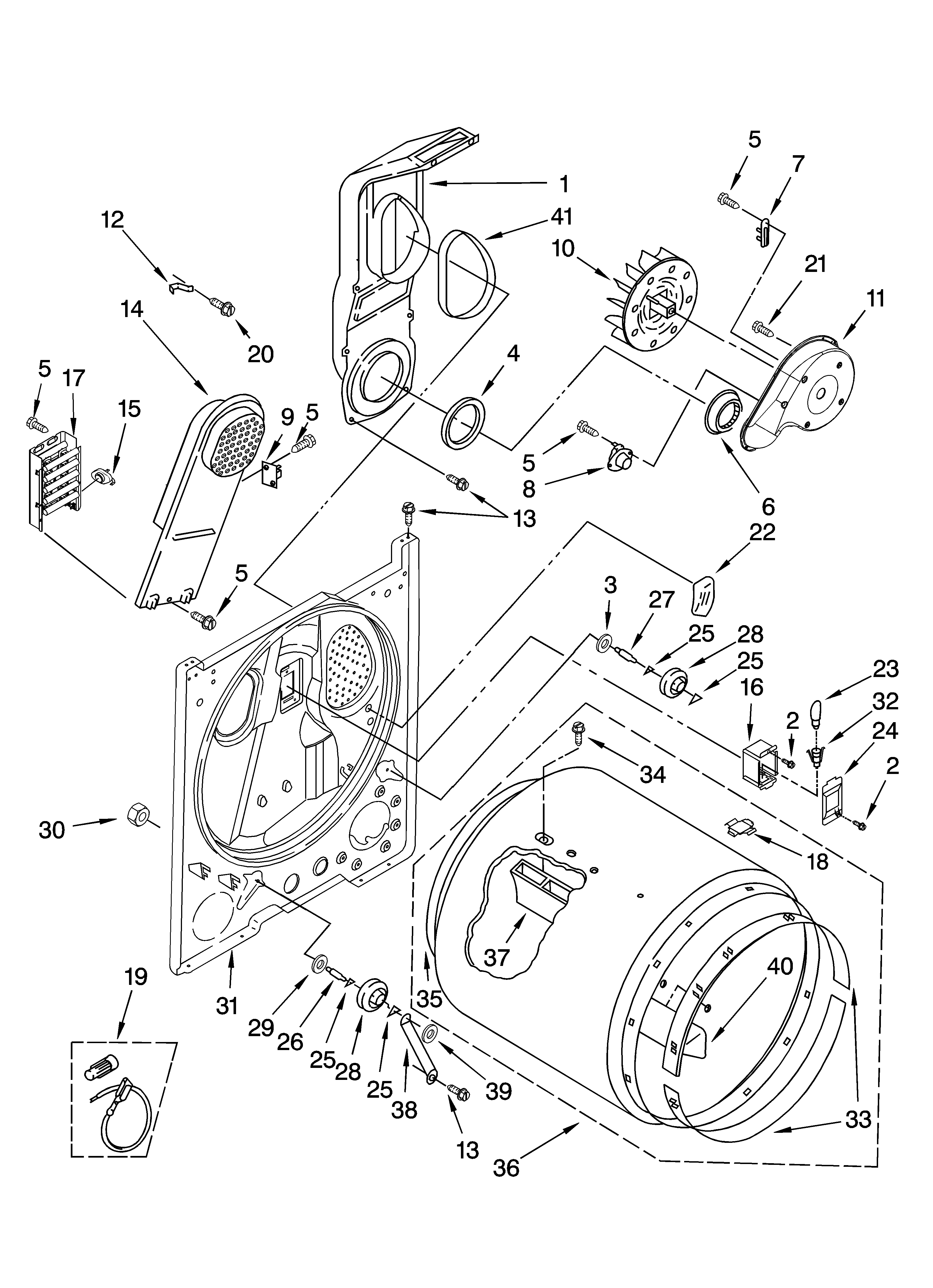 Bulkhead parts, optional parts (not included)