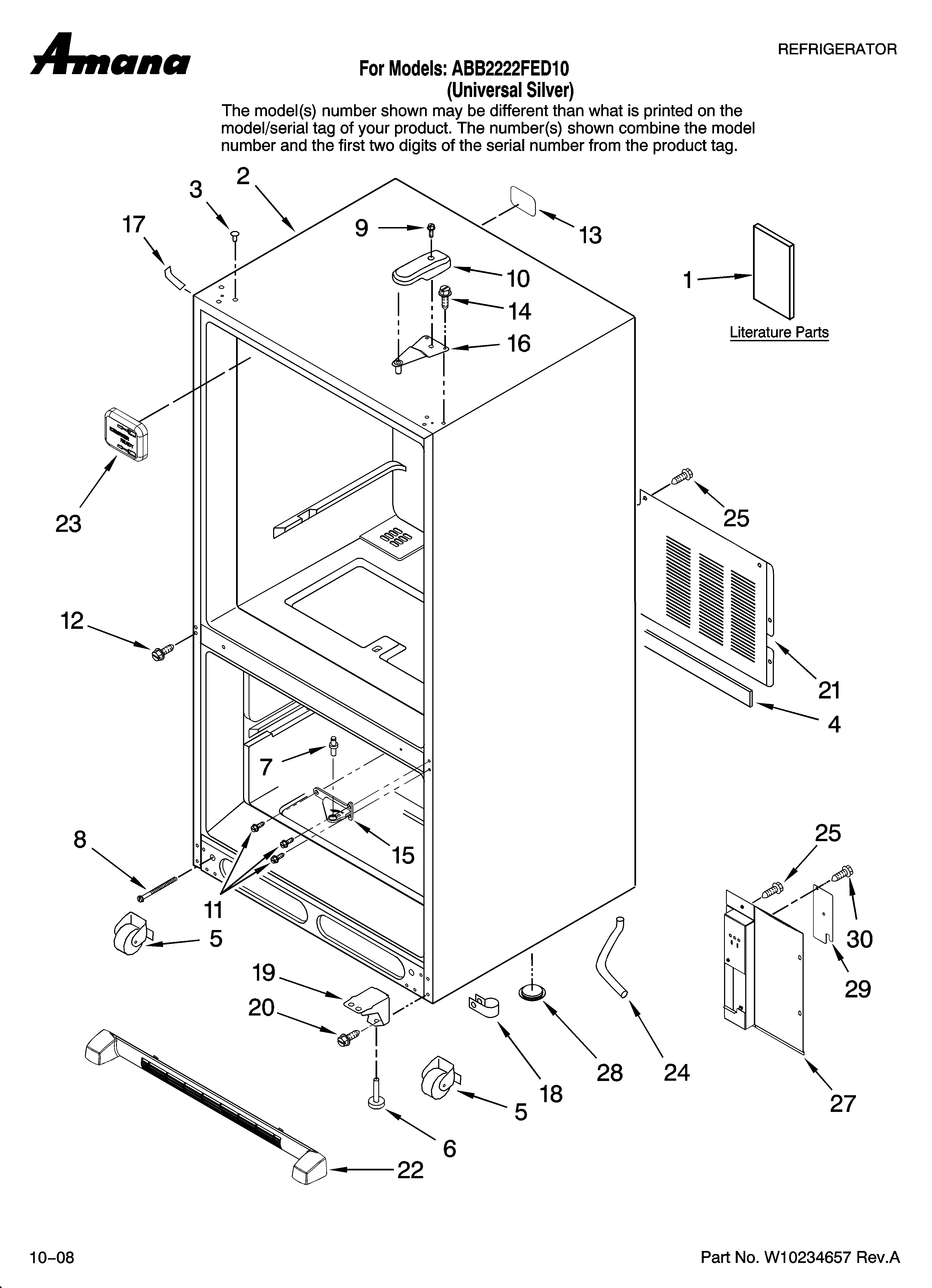 Cabinet parts