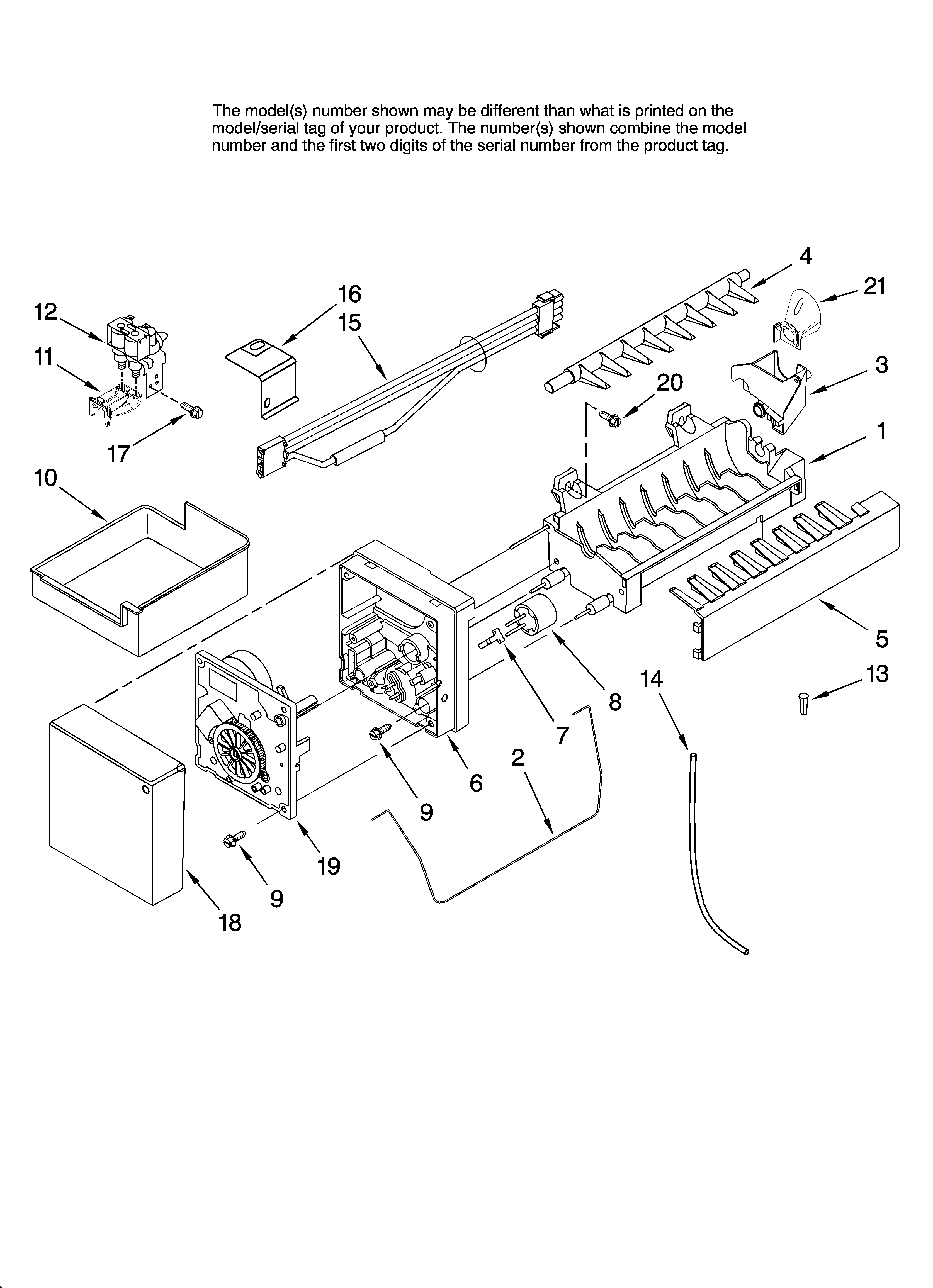 Icemaker parts, optional parts
