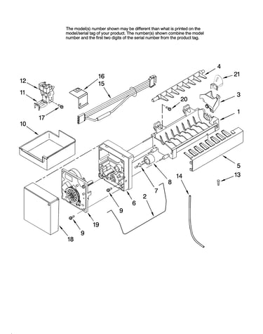 Icemaker parts, optional parts