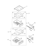 Refrigerator shelf parts