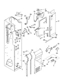 Freezer liner and air flow parts