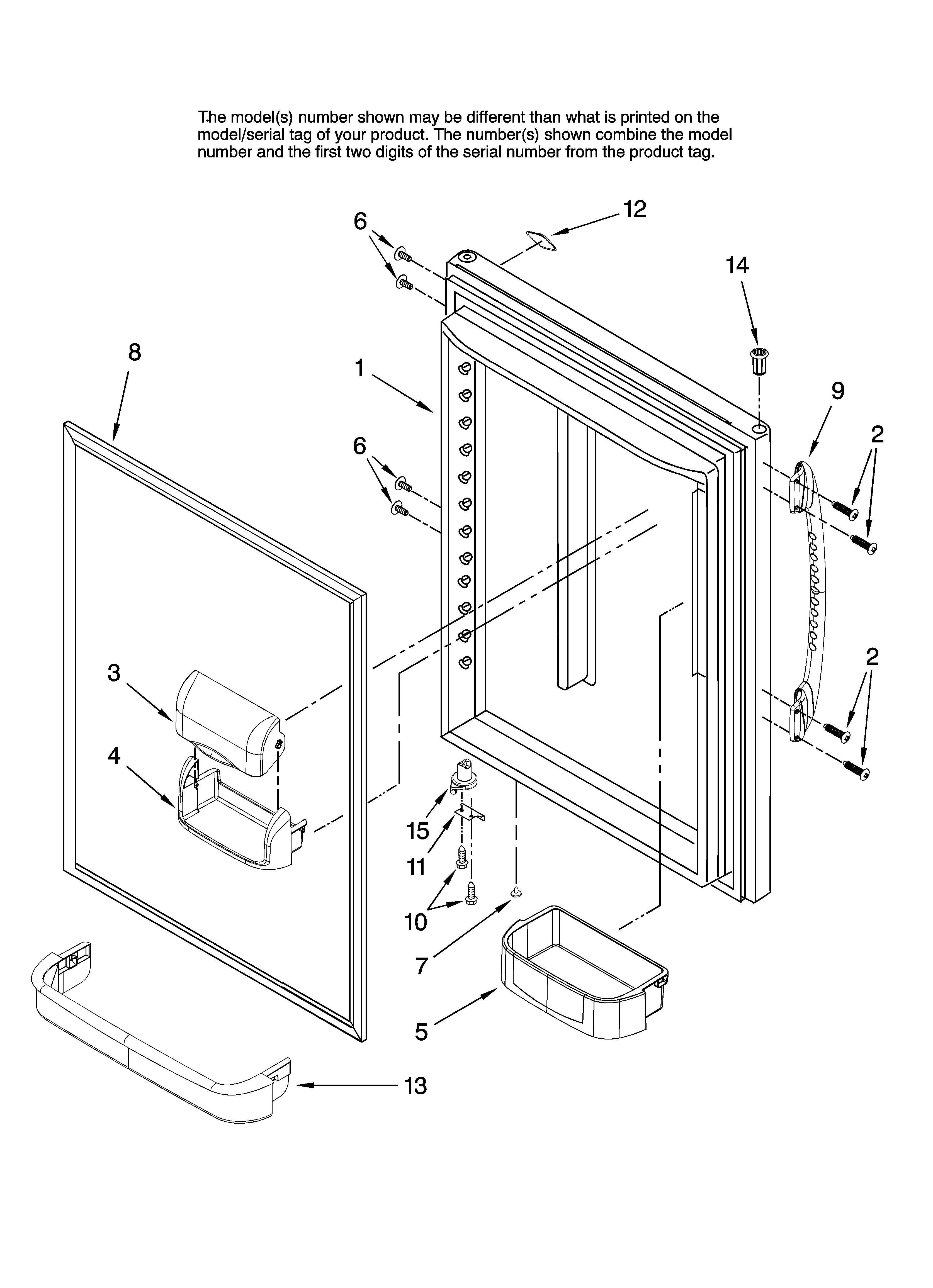 REFRIGERATOR DOOR PARTS