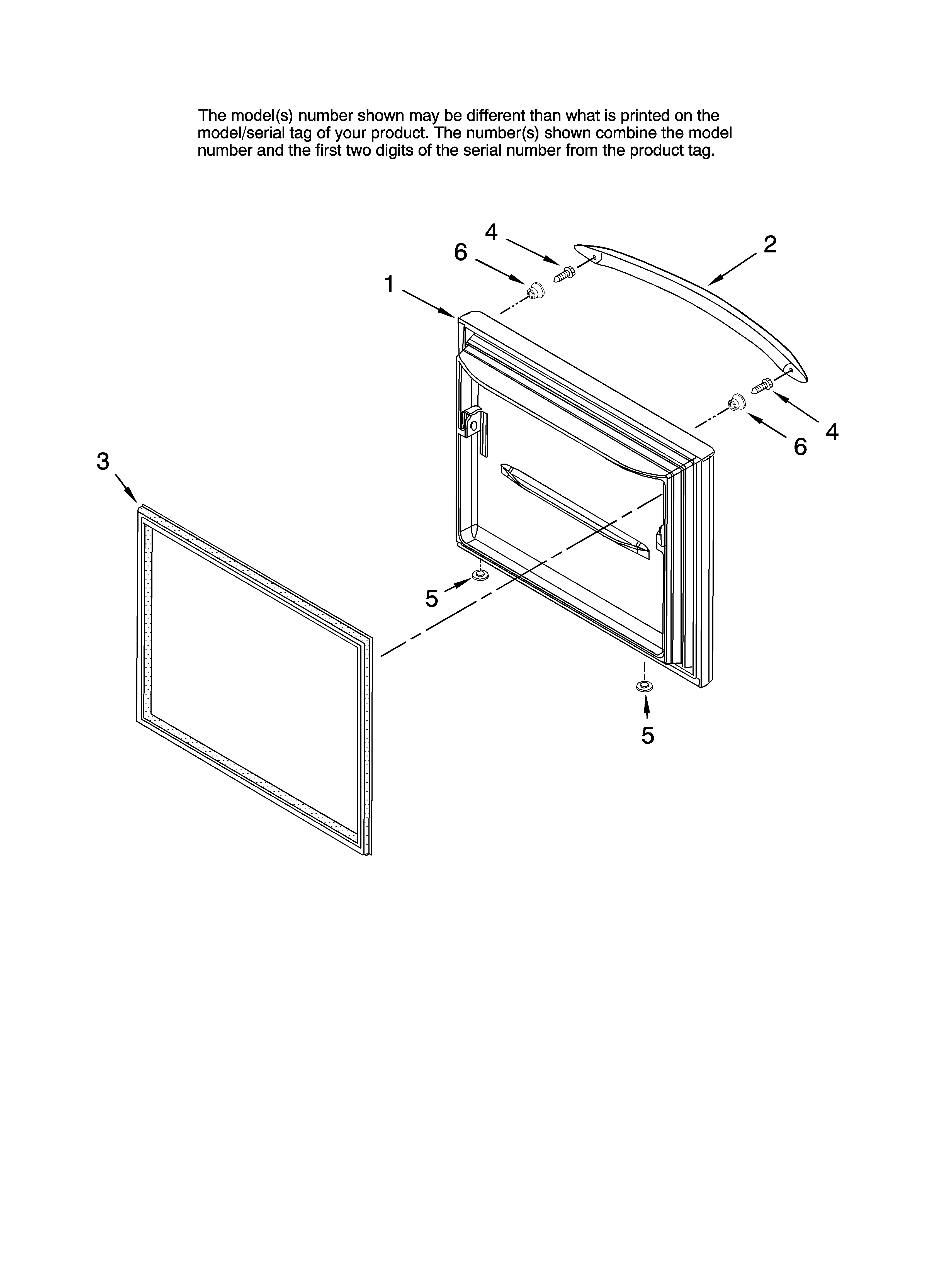 Freezer door parts