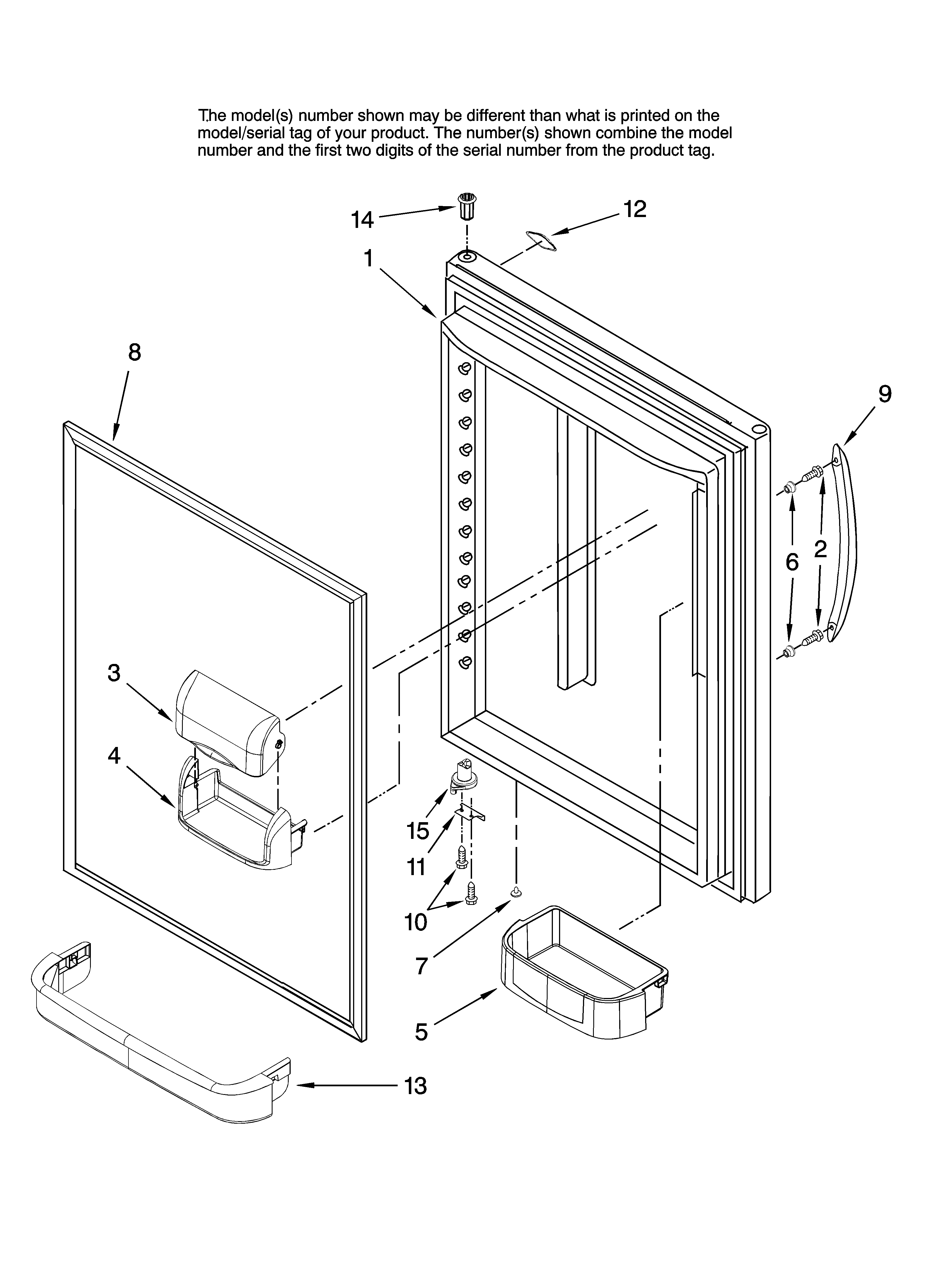 REFRIGERATOR DOOR PARTS