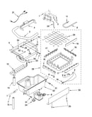Evaporator, ice cutter grid and water parts