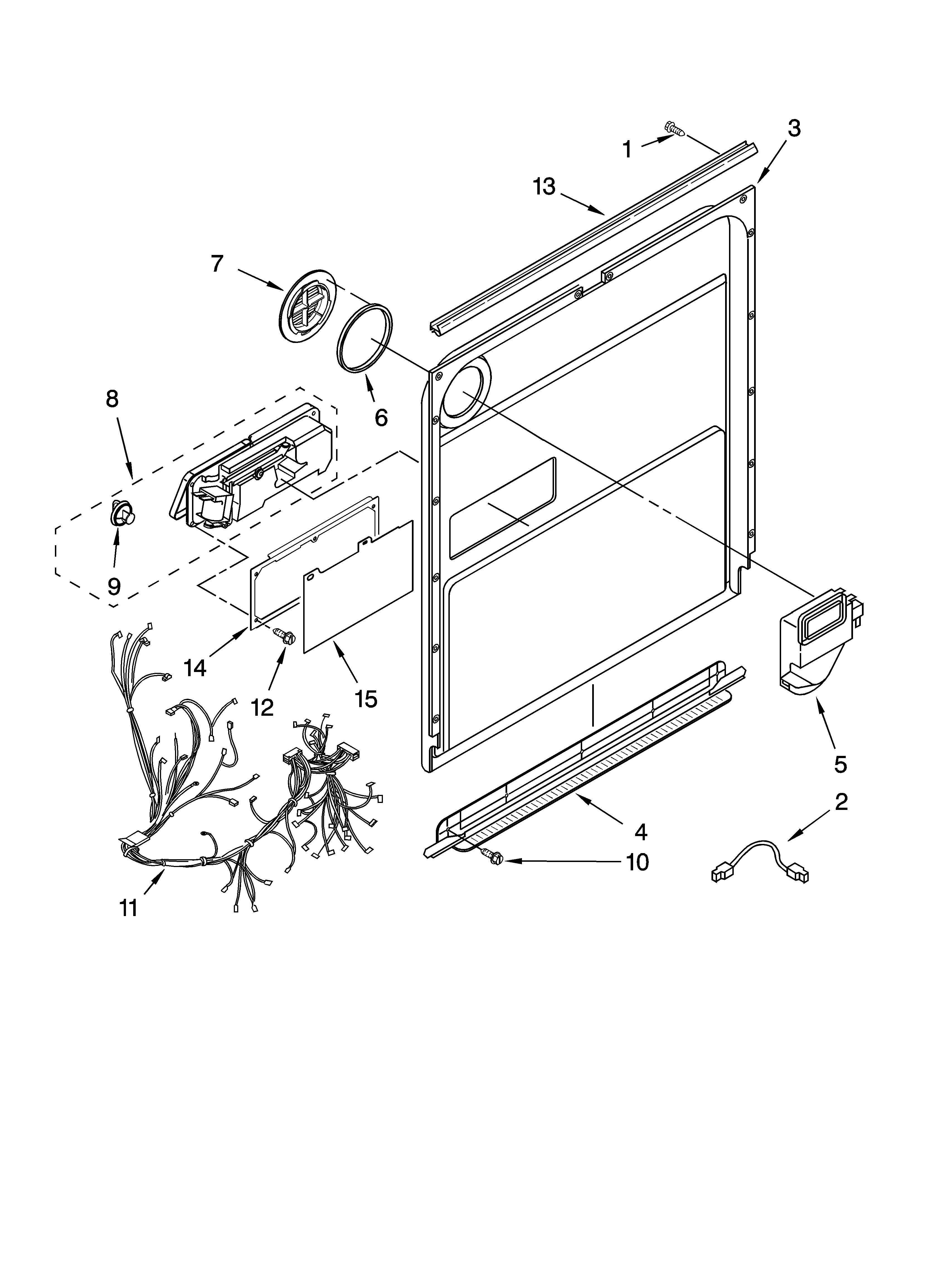Door and latch parts