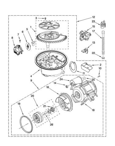 Pump and motor parts