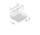 Whirlpool 7GU3800XTVY0 upper rack and track parts diagram