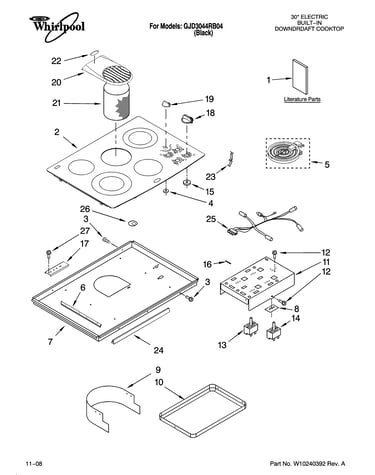 Cooktop parts