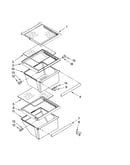 Refrigerator shelf parts