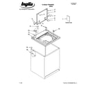 Inglis ITW4300SQ2 top and cabinet parts diagram