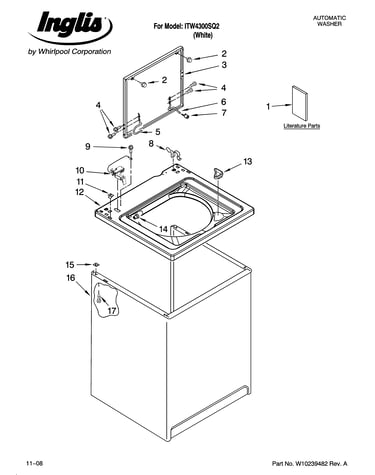 Top and cabinet parts