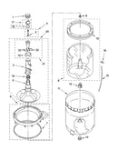Agitator, basket and tub parts