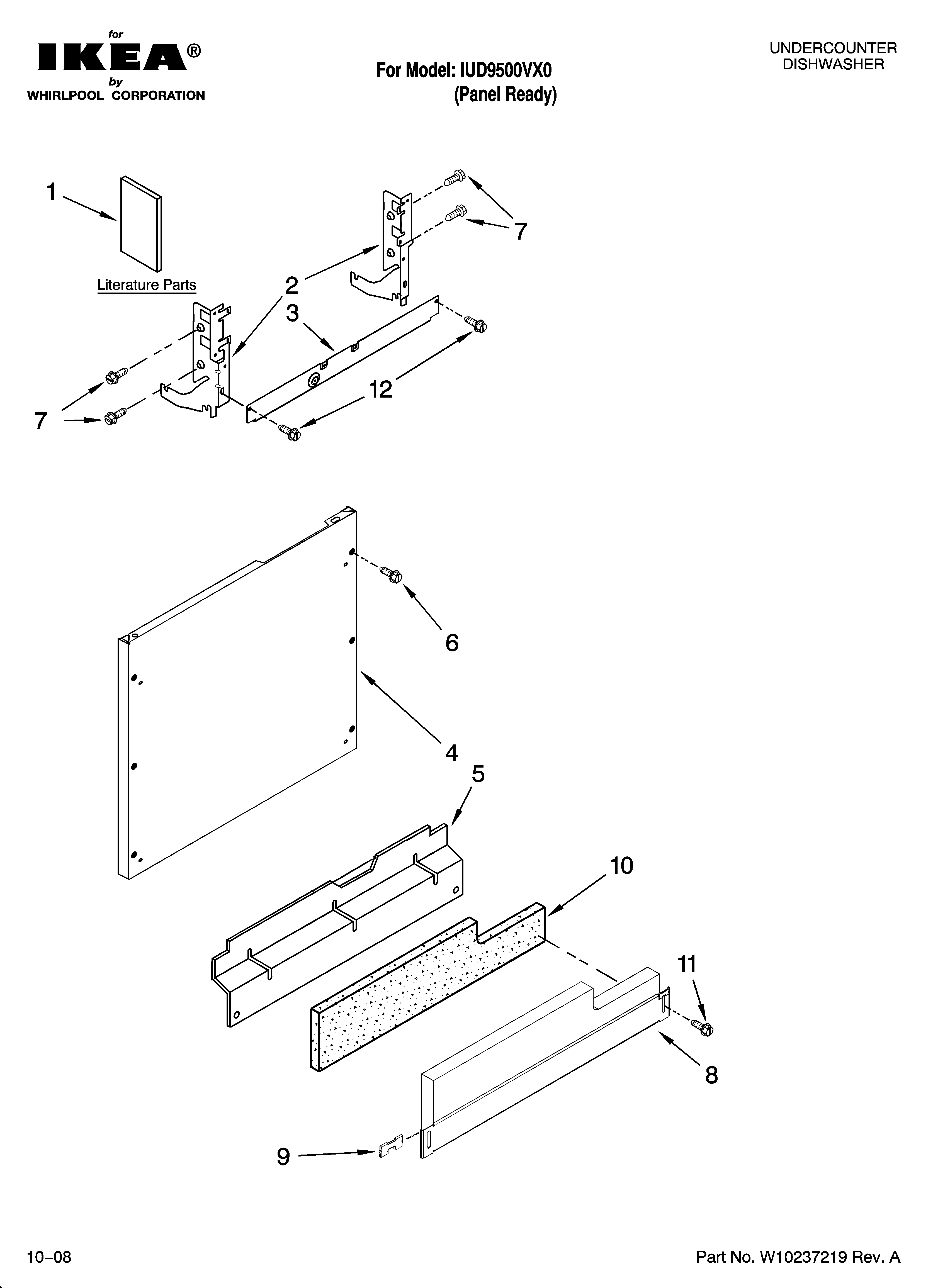 Door and panel parts