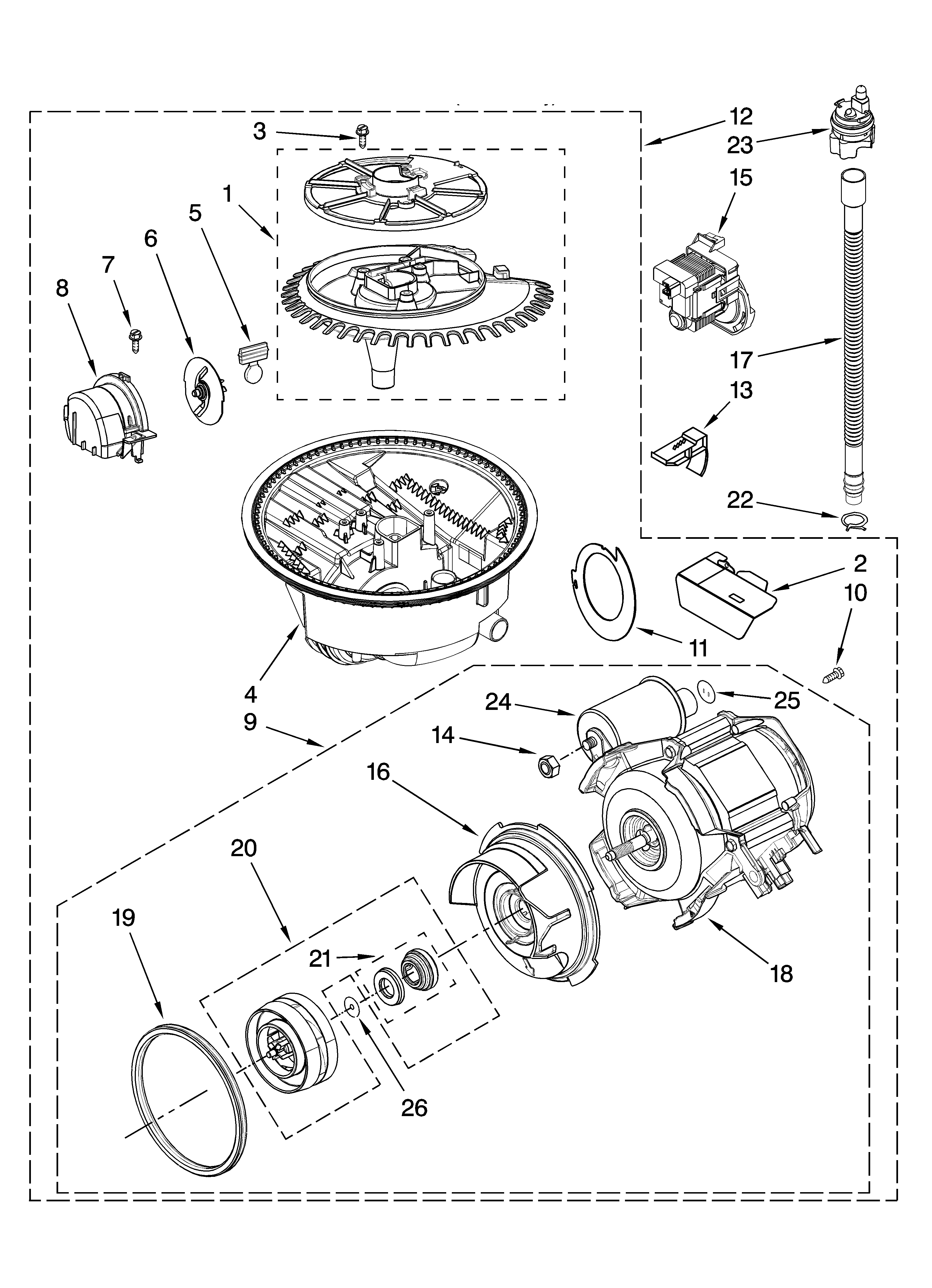 Pump and motor parts