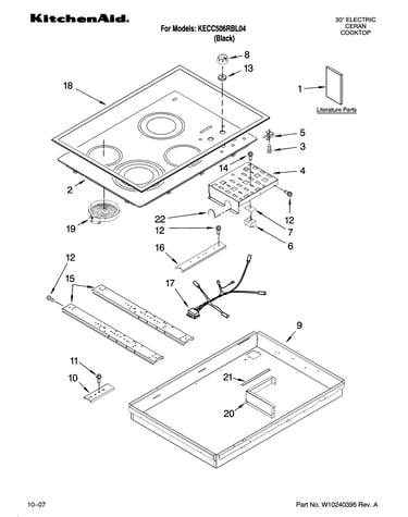 Cooktop parts, optional parts